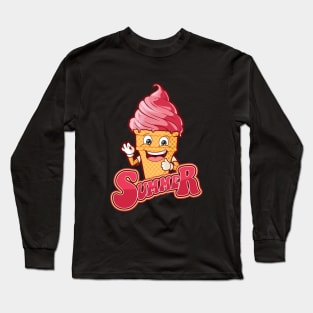 Happy ice cream Long Sleeve T-Shirt